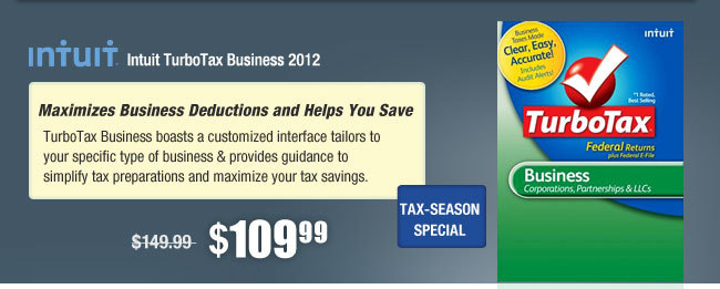 Intuit TurboTax Business 2012