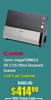 Canon imageFORMULA DR-C125 Office Document Scanner