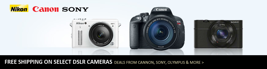 Free Shipping on Select DSLR Cameras