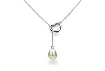 21inch Sterling Silver White Freshwater Pearl Necklace