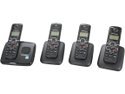 MOTOROLA L704 1.9 GHz Digital DECT 6.0 4X Handsets Cordless Phones Integrated Answering Machine