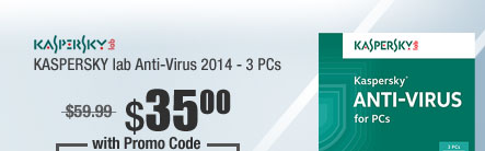 KASPERSKY lab Anti-Virus 2014 - 3 PCs