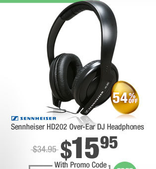 Sennheiser HD202 Over-Ear DJ Headphones
