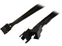Coboc TX4SPL2-12 12" Sleeved 12 inch 1 to Two(2) x 4-pin TX4 PWM Fan Power Splitter Cable(Net Jacket)