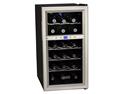 Koldfront 18-Bottle Dual Zone Thermoelectric Wine Cooler - Silver/Black