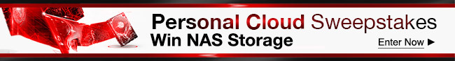 Personal Cloud Sweepstakes Win NAS Storage. Enter Now