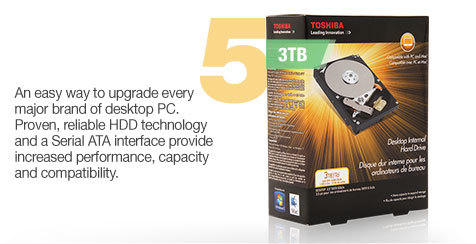 An easy way to upgrade every major brand of desktop PC. Proven, reliable HDD technology and a Serial ATA interface provide increased performance, capacity and compatibility.