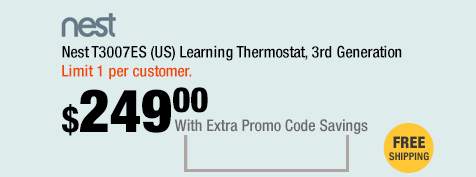 Nest T3007ES (US) Learning Thermostat, 3rd Generation