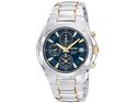 Seiko SND585 Men's Blue Dial Gold Plated Chronograph Watch