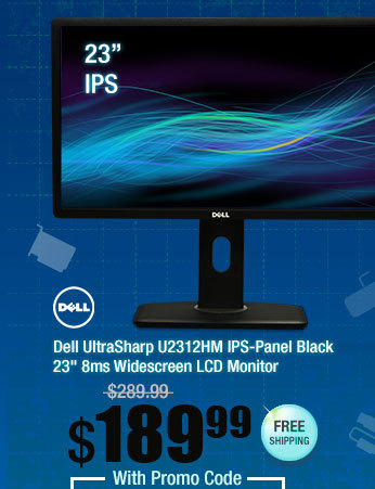 Dell UltraSharp U2312HM IPS-Panel Black 23" 8ms Widescreen LCD Monitor 