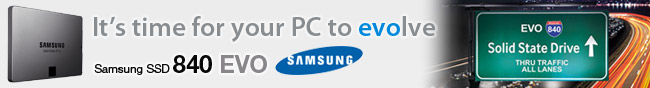 It's time for your PC to evolve. Samsung SSD 840 EVO. 