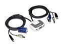 IOGEAR GCS632U 2-Port USB PLUS KVM Switch with Built-in KVM Cables and Audio Support 