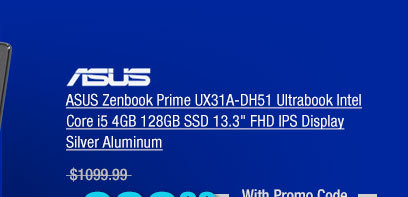 ASUS Zenbook Prime UX31A-DH51 Ultrabook Intel Core i5 4GB 128GB SSD 13.3 inch FHD IPS Display Silver Aluminum