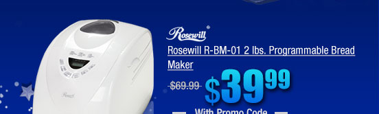 Rosewill R-BM-01 2 lbs. Programmable Bread Maker