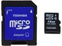 Toshiba 16GB Micro SDHC Flash Card Model PFM016U-1DAK 