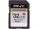 PNY Performance 32GB Secure Digital High-Capacity (SDHC) Flash Card Model P-SDHC32G6-GE 