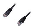 Coboc CY-CAT5E-01-BK 1ft.24AWG Snagless Cat 5e Black Color 350MHz UTP Ethernet Stranded Copper Patch cord /Molded Network lan Cable 