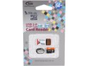 Team Xtreem 64GB MicroSDXC Flash Card With Card Reader Model TUSDX64GUHS30 