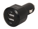 Rosewill REPA-12001 3.1A (2.1A + 1A) Dual USB Car Adapter / Fast Charger for iPad, iPhone/iPod, Smartphone & MP3/4 
