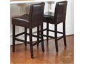 Christopher Knight Home Brown Leather Bar Stools (Set of 2)