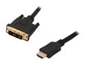 BYTECC HMD-6 6 ft. HDMI High Speed Male to DVI-D Male Single Link Cable M-M 