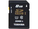 Toshiba 8GB Secure Digital High-Capacity (SDHC) Flash Card Model PFS008U-1DCK