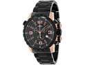 Swiss Precimax Men's Magnus Pro SP13145 Black Stainless-Steel Swiss Chronograph Watch with Black Dial 