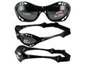 Birdz Seahawk Floating Polarized Sunglasses with Built-In Strap (Black Frame/Smoke Lenses)