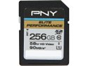 PNY Elite Performance 256GB Secure Digital Extended Capacity (SDXC) Flash Card