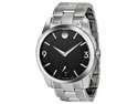 Movado LX Black Dial Stainless Steel Mens Watch 0606626