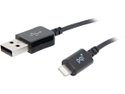 PQI MFi Certified, Apple approved, Black 1.3 ft. Lightning Connector to USB Cable - Charge and Sync Cable 