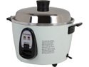 Tatung TAC-6G(SF) White 6 cup uncooked/ 12 cup cooked Rice Cooker/Steamer with Stainless Steel Inner Pot
