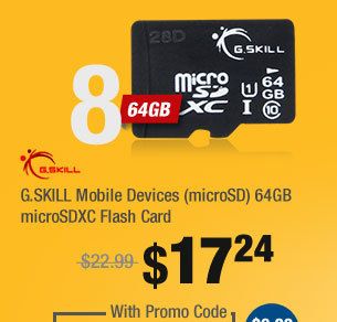 G.SKILL Mobile Devices (microSD) 64GB microSDXC Flash Card