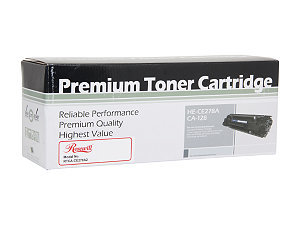 Rosewill RTCA-CE278A2 Universal Replacement Toner Cartridge for HP 78A CE278A, and Canon 128 Toner Cartridge; Black