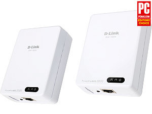 D-Link DHP-701AV HomePlug AV2 AV2000 MIMO Gigabit Powerline Starter Kit