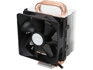 Cooler Master Hyper T2 - Compact CPU Cooler with Dual Looped Direct Contact Heatpipes