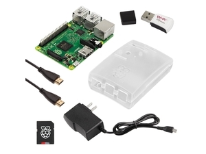RaspberryPiCafe® Raspberry Pi 2 Select Kit w/Frost Case, 5v 2A PSU, WiPi WiFi Adapter, 6' HDMI cable and 8GB SanDisk® MicroSD Card w/NOOBS Preloaded