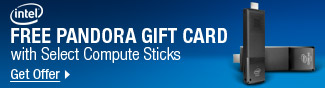 Intel - Free Pandora Gift Card with Select Compute Sticks