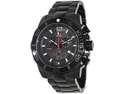 Swiss Precimax Men's Crew Pro SP13253 Black Stainless-Steel Swiss Chronograph Watch with Black Dial