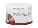 memorex 8.5GB 8X DVD+R DL 50 Packs Spindle Disc - OEM 