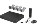 LaView Complete 4 Channel Security DVR System Easy DIY Four 600TVL Infrared Surveillance Cameras