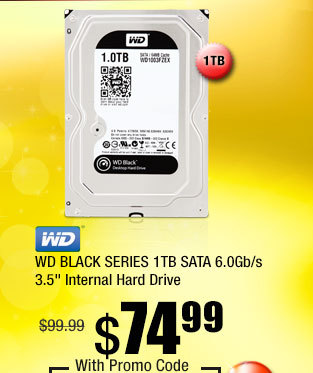 WD BLACK SERIES 1TB SATA 6.0Gb/s 3.5" Internal Hard Drive