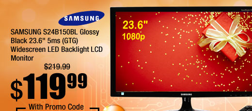 SAMSUNG S24B150BL Glossy Black 23.6" 5ms (GTG) Widescreen LED Backlight LCD Monitor