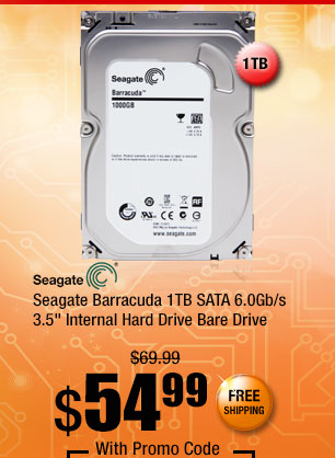Seagate Barracuda 1TB SATA 6.0Gb/s 3.5" Internal Hard Drive Bare Drive 