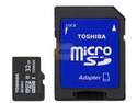Toshiba 32GB Micro SDHC Flash Card With Adapter