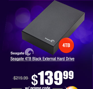 Seagate 4TB Black External Hard Drive
