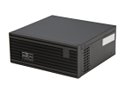 iStarUSA S21-20F2 Black Aluminum / Steel Tower Case Compact Stylish Mini-ITX Enclosure 200W Flex ATX