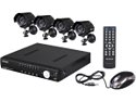 Vonnic DK8-C1804CM 8 Channel H.264 DVR + 4 CMOS Night Vision LED IR Cameras Surveillance Kit