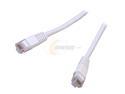 Coboc CY-CAT5E-07-WH 7ft.24AWG Snagless Cat 5e White Color 350MHz UTP Ethernet Stranded Copper Patch cord /Molded Network lan Cable