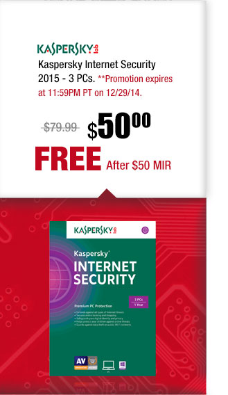 Kaspersky Internet Security 2015 - 3 PCs